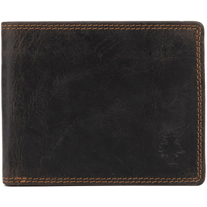 Leather Mens Wallet Hart Brown - Greenwood Leather