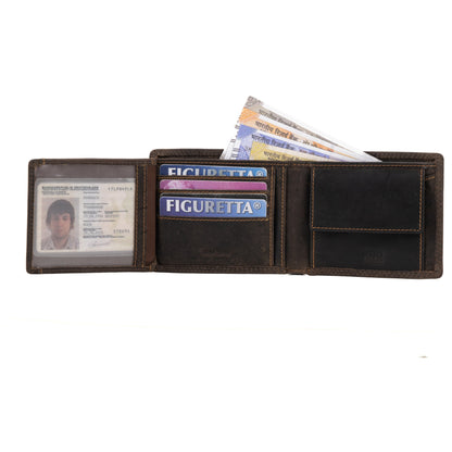 Leather Mens Wallet Hart Brown - Greenwood Leather