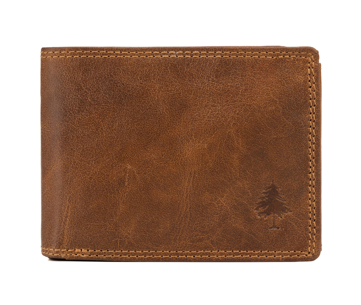 Leather Wallet George - Camel - Greenwood Leather