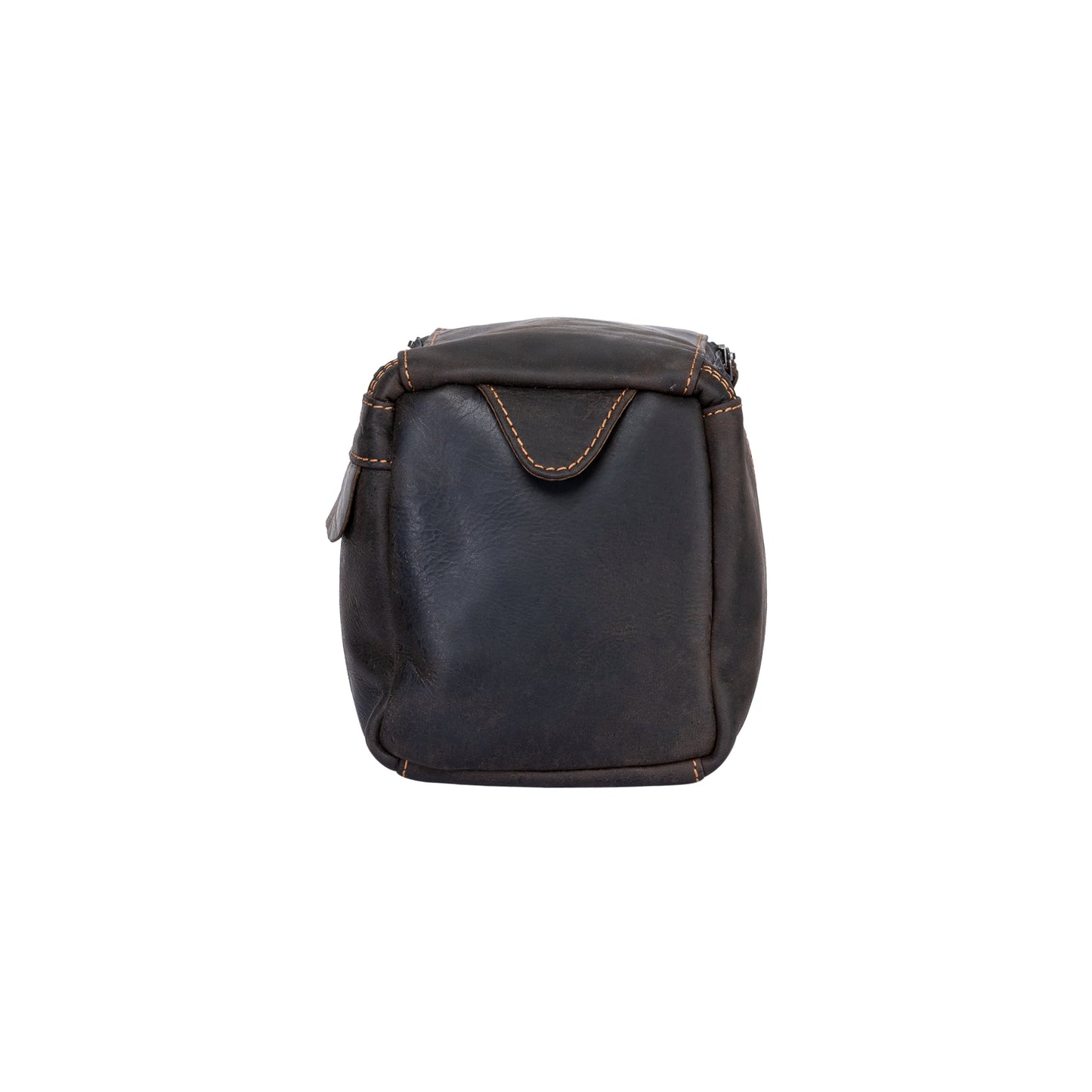 Leather Travel Wash Bag Calgary Brown - Greenwood Leather