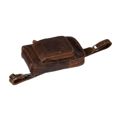 Leather Crossbody Bag Hamilton - Sandal - Greenwood Leather