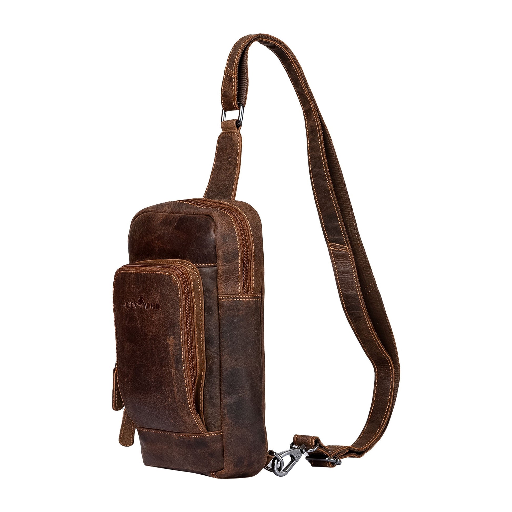 Leather Crossbody Bag Hamilton - Sandal - Greenwood Leather