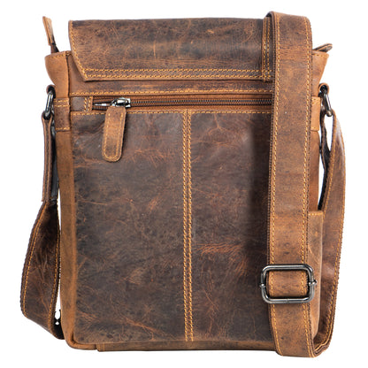 Mini-Messenger Henry Camel - Unisex - Greenwood Leather