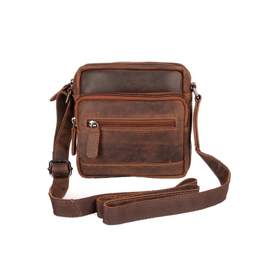 Leather Shoulder Bag Oliver - Sandal - Greenwood Leather