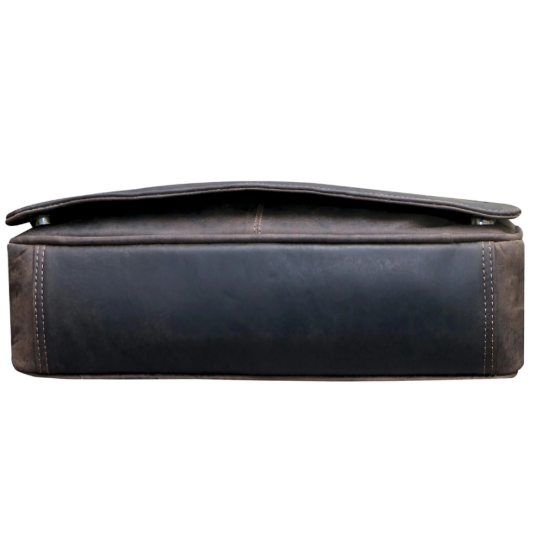 Leather Laptop Bag Richard Brown - Greenwood Leather