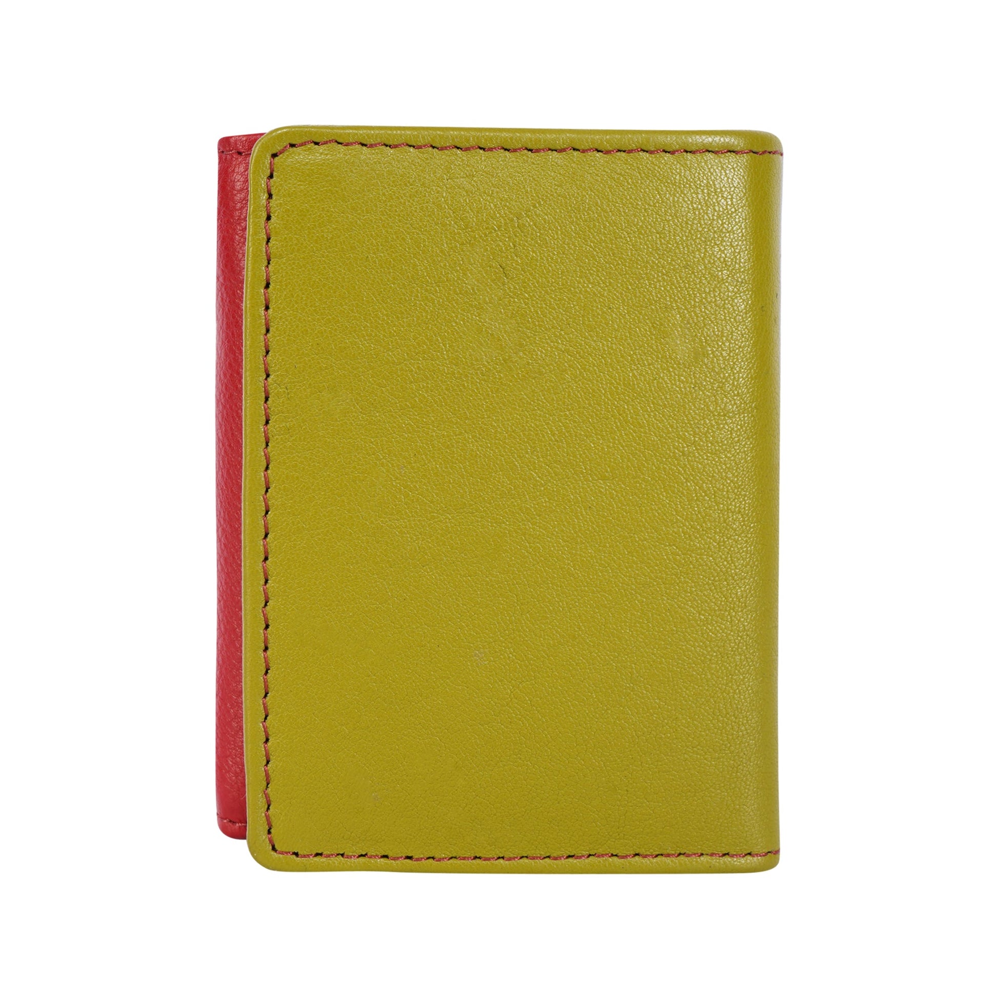 Leather Small Zip Wallet Viola Red - Greenwood Leather