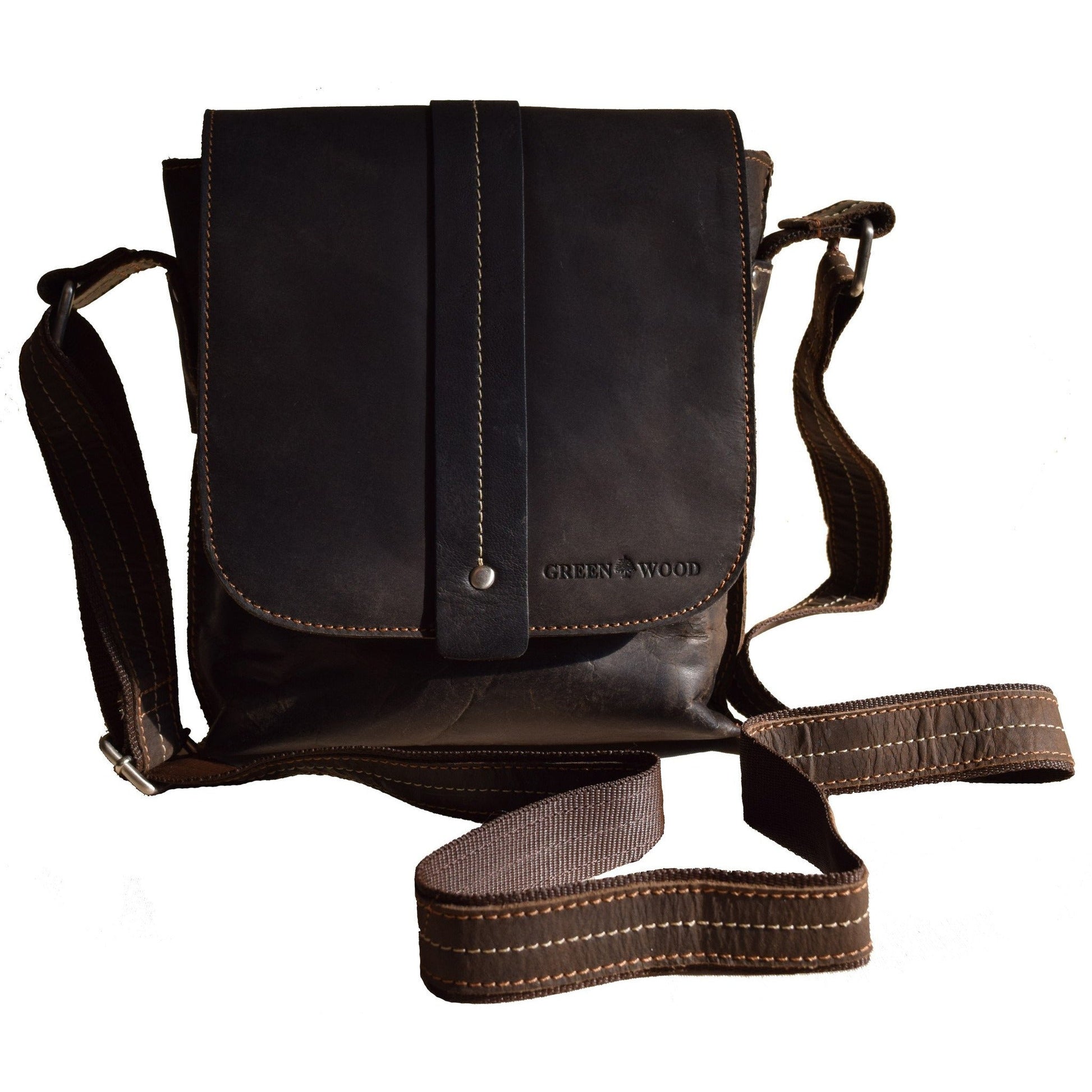 Mini Messenger Bag Henrik - Unisex - Brown - Greenwood Leather