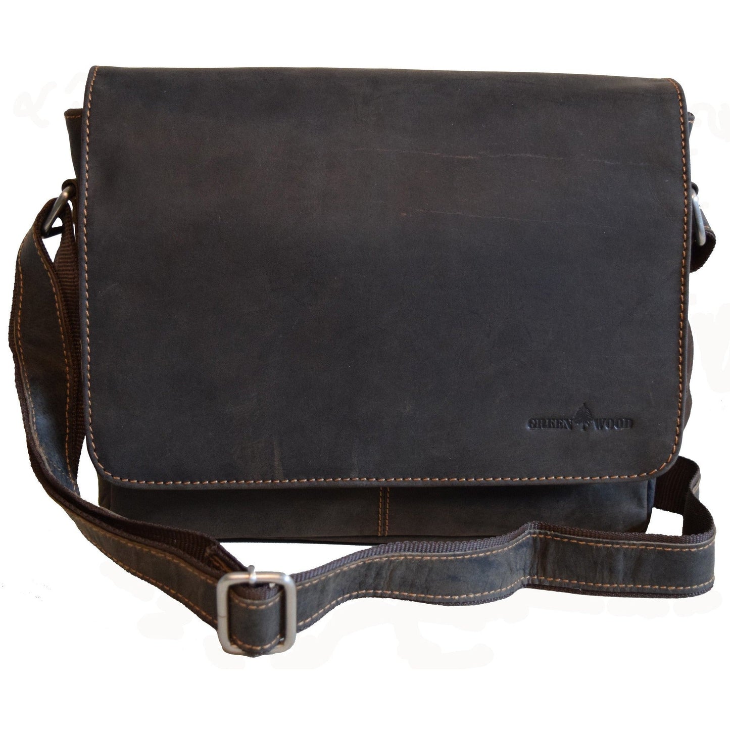 Smart Messenger Steven 13" - Brown - Greenwood Leather