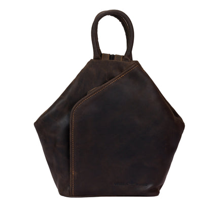 Leather Backpack, Leather Rucksack Bag, Leather bag - Zoe Brown - Greenwood Leather