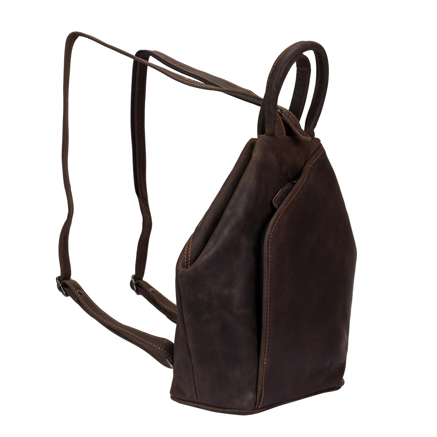 Leather Backpack, Leather Rucksack Bag, Leather bag - Zoe Brown - Greenwood Leather