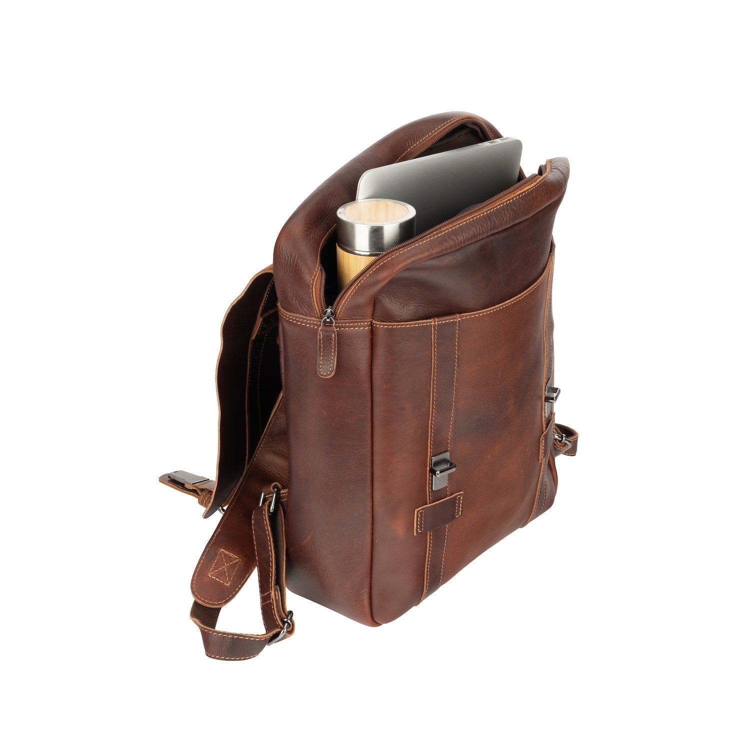 Leather Laptop Backpack Melbourne Sandal - Greenwood Leather