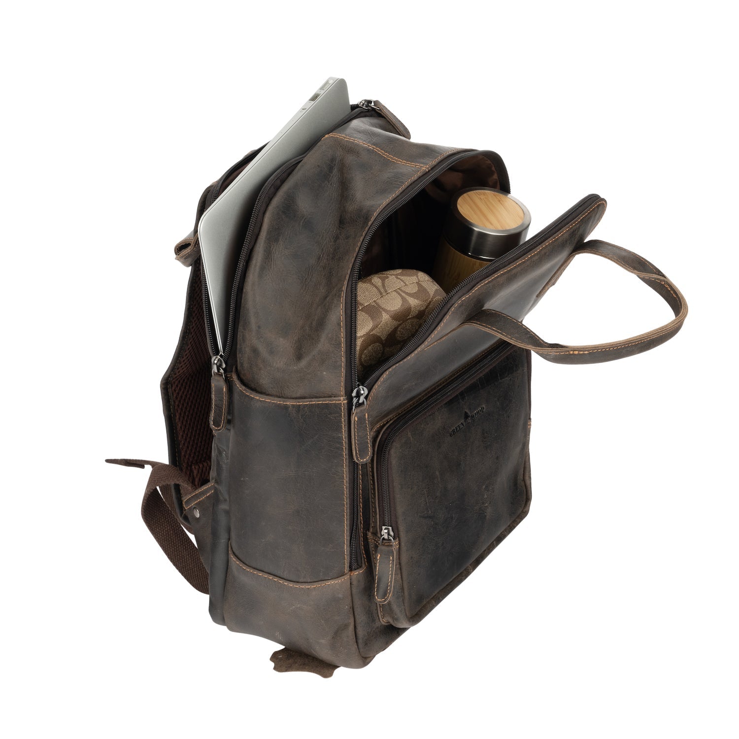 Leather Backpack Yukon - Brown - Greenwood Leather