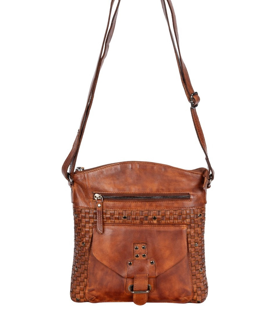 Leather Shoulder Bag - Elsa Cognac - Greenwood Leather