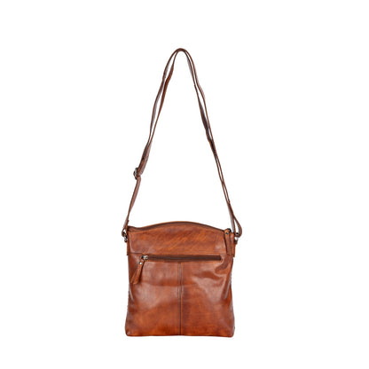 Leather Shoulder Bag - Elsa Cognac - Greenwood Leather