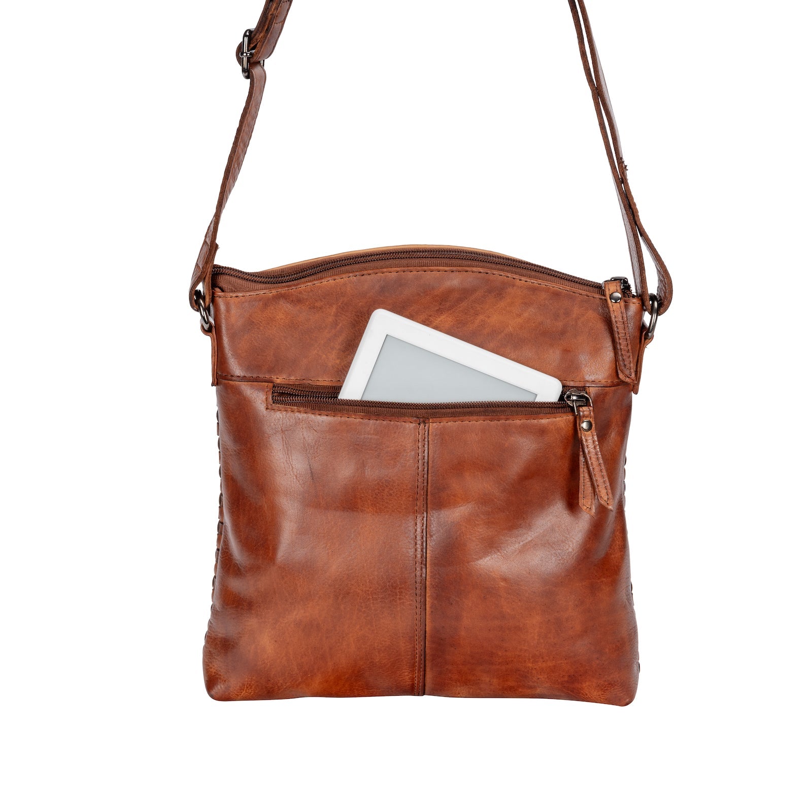 Leather Shoulder Bag - Elsa Cognac - Greenwood Leather