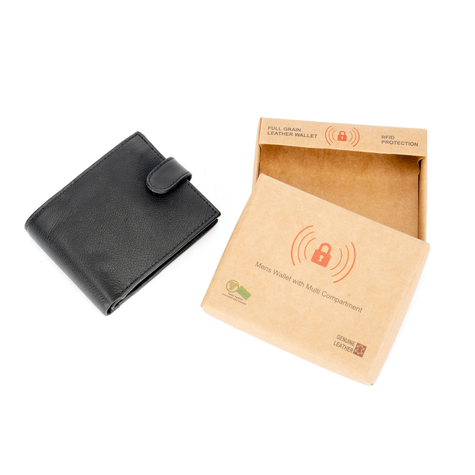 RFID Slim Leather Wallet For Men - Swan Hill - Greenwood Leather