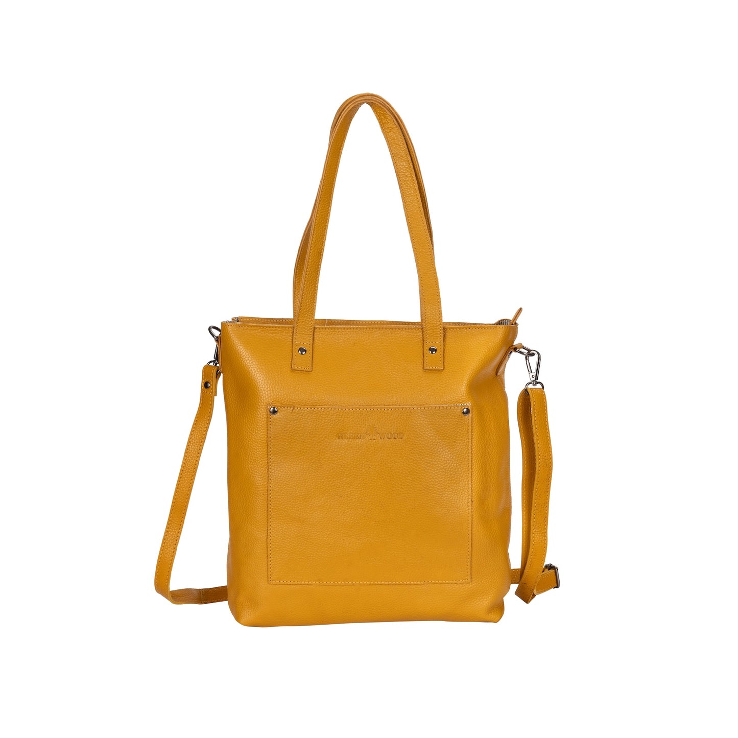 Classic Leather Tote Bag Colorado - Yellow