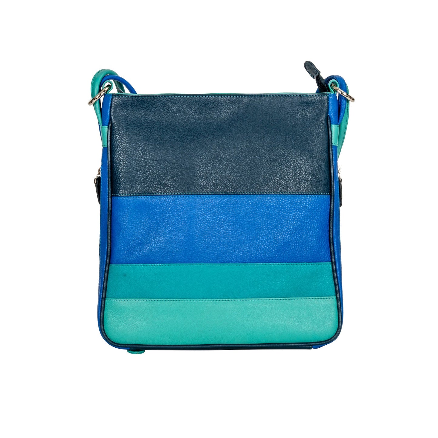 Leather Multicolor Backpack Mae Blue - Greenwood Leather