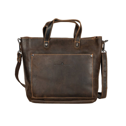 Mini Crossbody Tote Bag Panama - Brown - Greenwood Leather