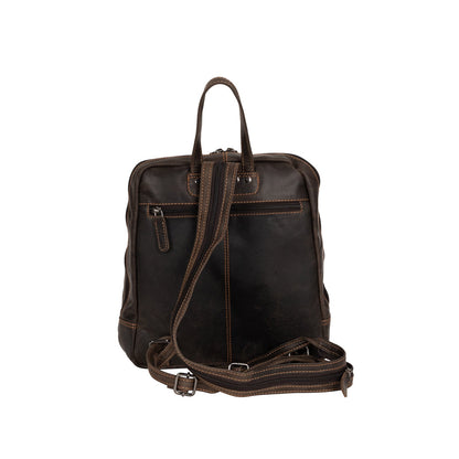 Leather Backpack Brown - Anna - Greenwood Leather