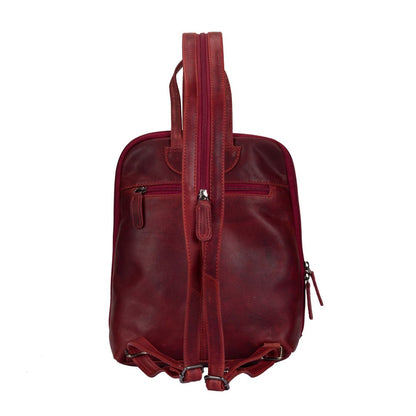 Leather Women's Backpack Claire - Rosewood - Greenwood Leather