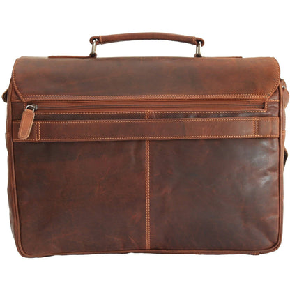 Karl Business Briefcase - Sandal - Greenwood Leather