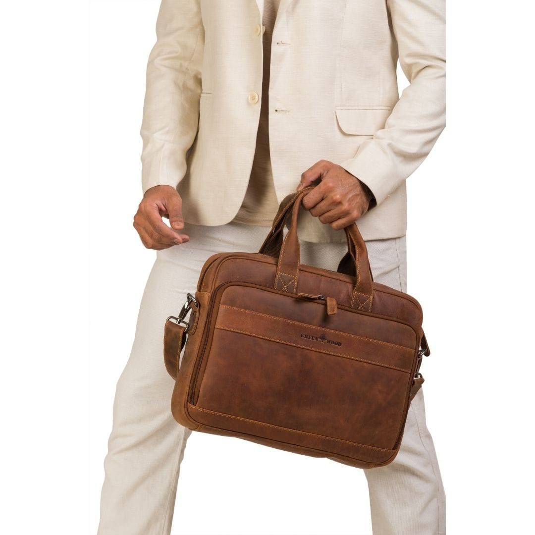 The Apollo Briefcase Sandel - Greenwood Leather