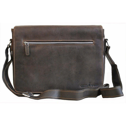 Leather Laptop Bag Berlin - Brown - Greenwood Leather