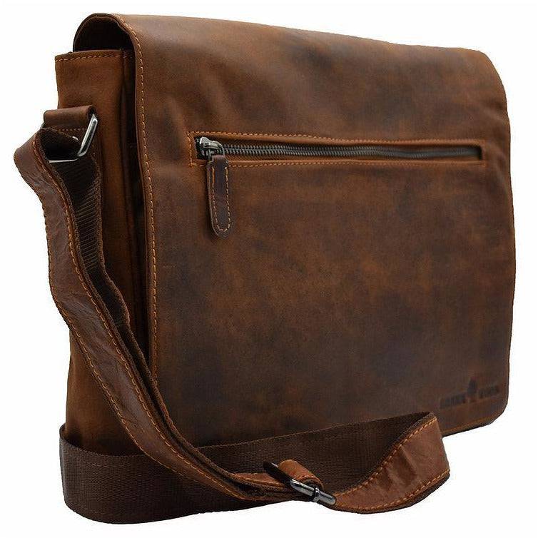 Leather Laptop Bag Berlin - Sandal - Greenwood Leather