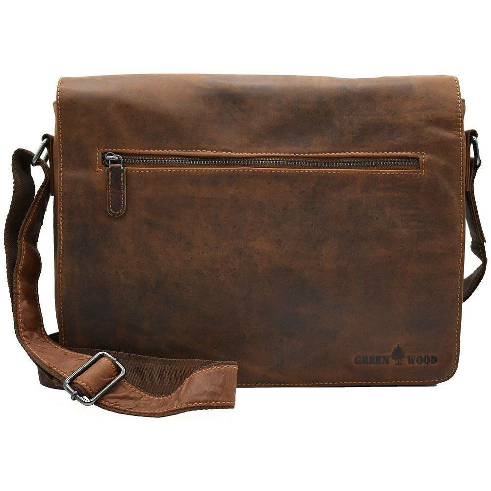 Leather Laptop Bag Berlin - Sandal - Greenwood Leather