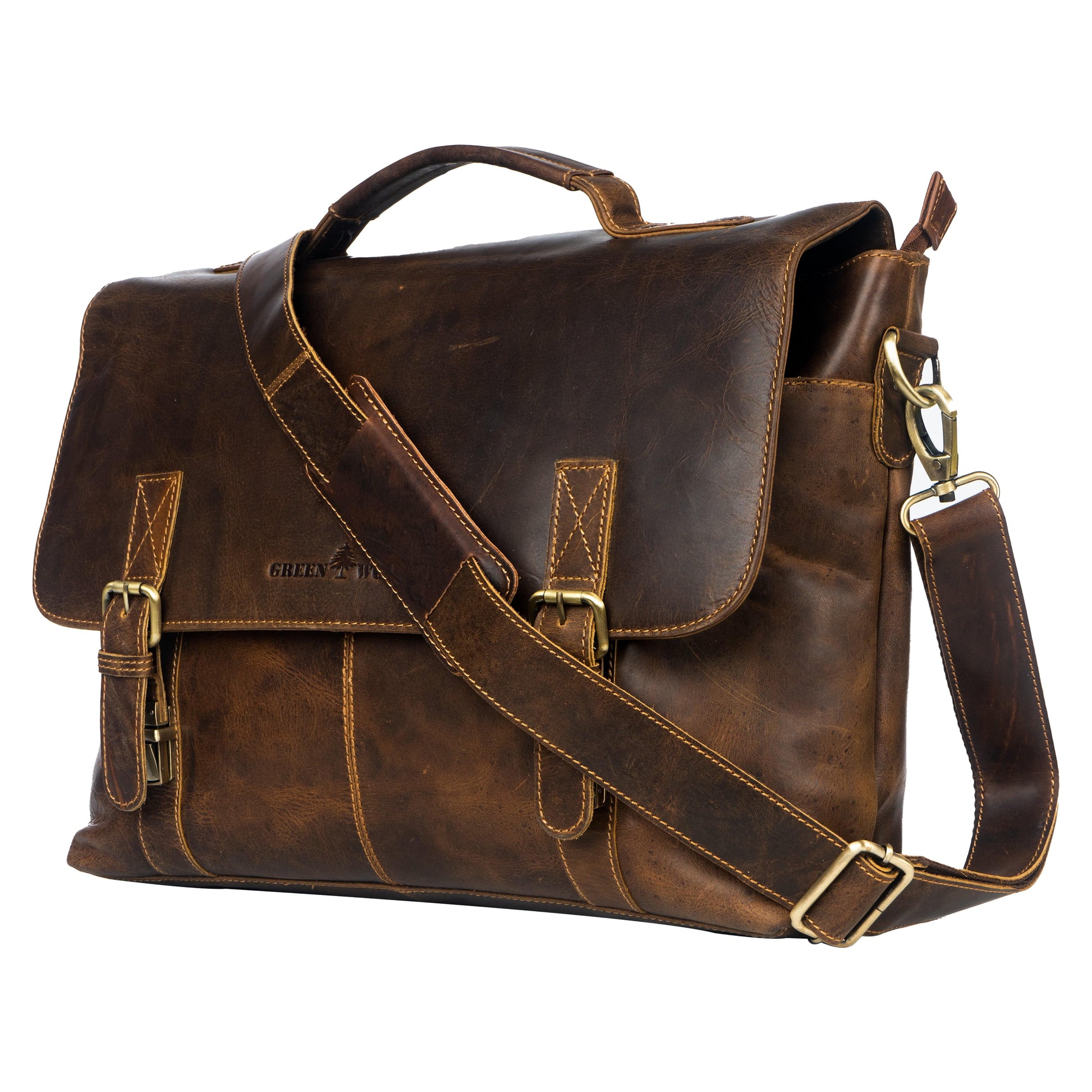 Leather Laptop Bag Portland Sandal - Greenwood Leather