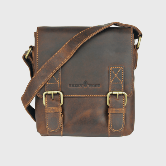 Leather Shoulder Bag Dubbo  - Sandal - Greenwood Leather