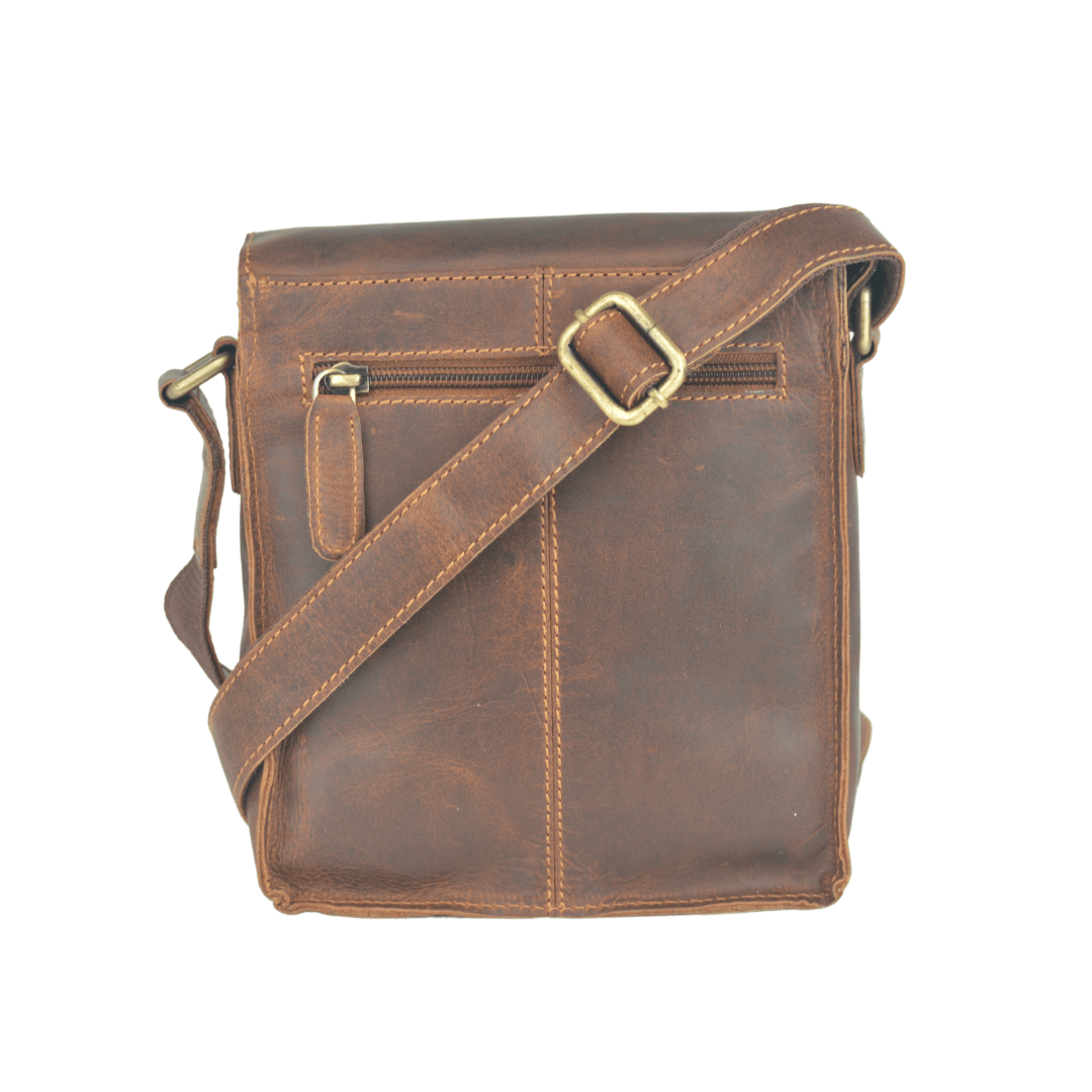 Leather Shoulder Bag Dubbo  - Sandal - Greenwood Leather