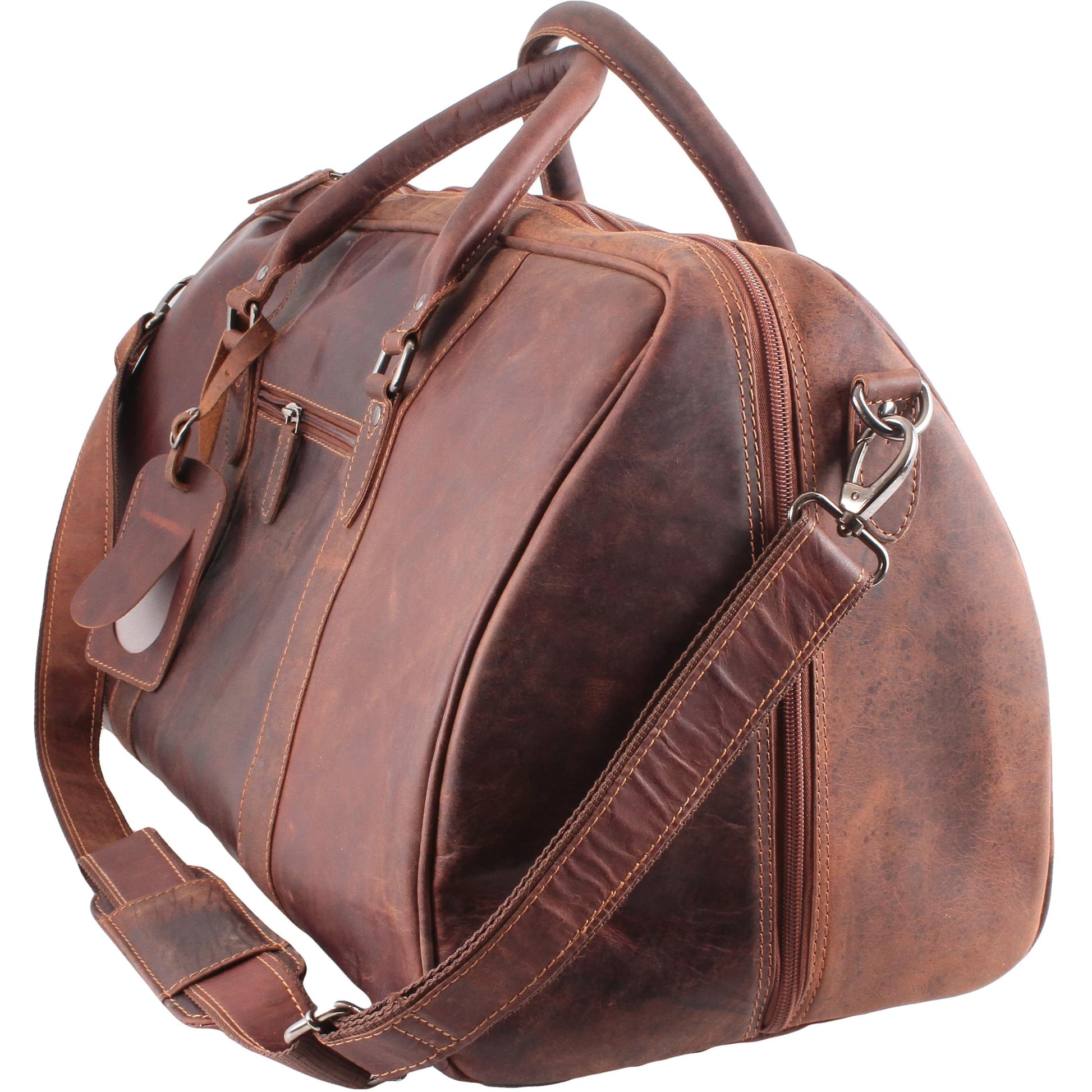 Leather Overnight Travel Bag Victoria - Sandal - Greenwood Leather