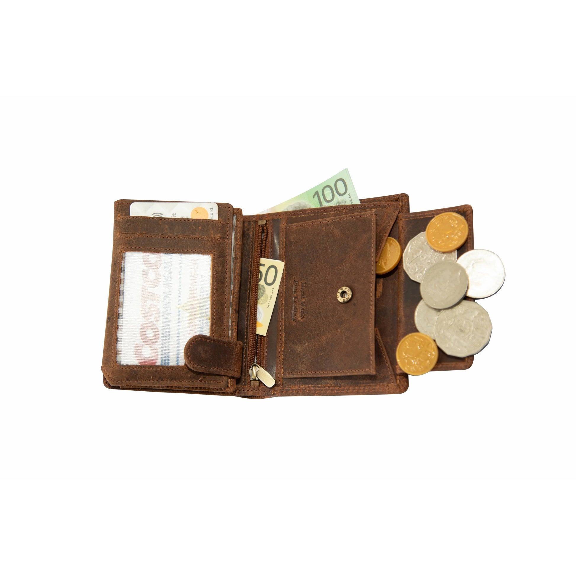 RFID Leather Wallet Melton - Sandal - Greenwood Leather