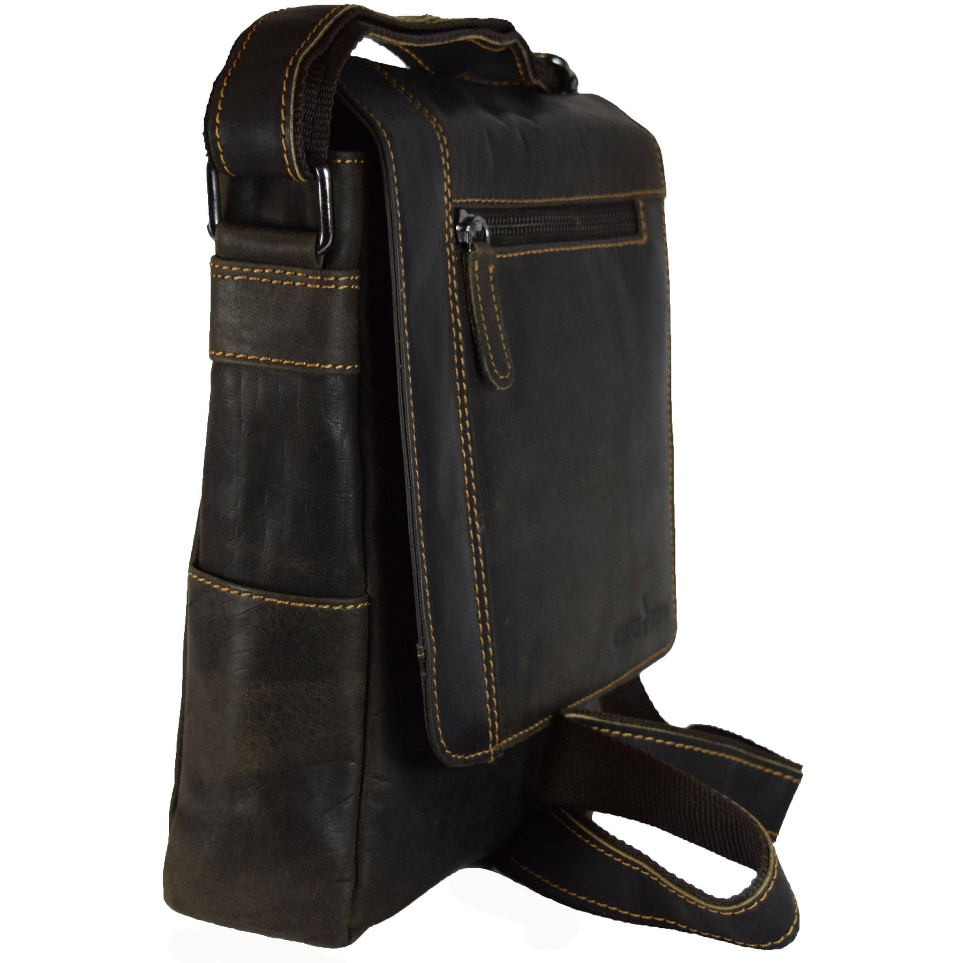 Mini-Messenger Henry Brown - Unisex - Greenwood Leather