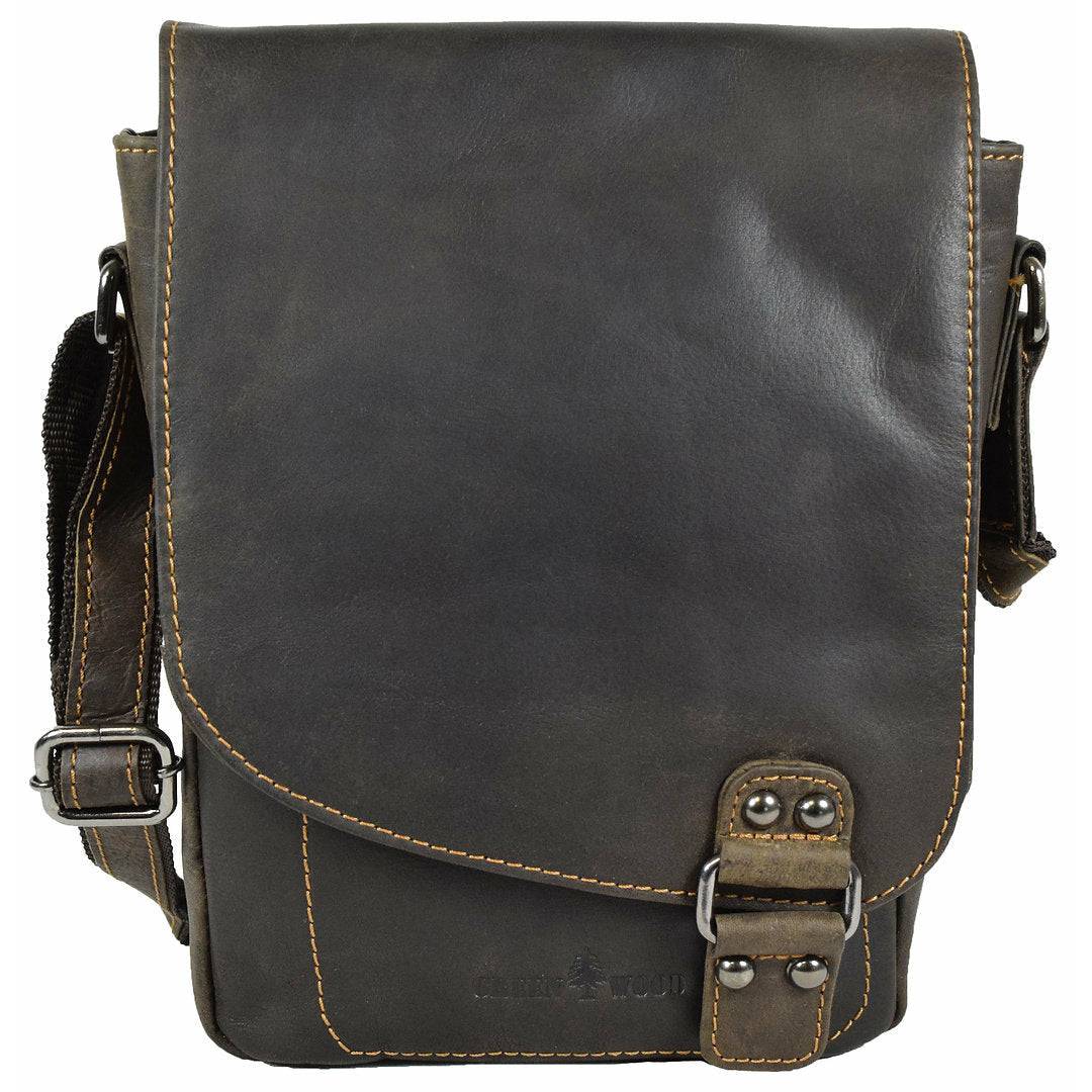 Leather Shoulder Bag Brown - Toronto - Greenwood Leather