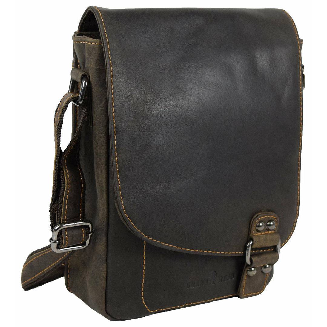 Leather Shoulder Bag Brown - Toronto - Greenwood Leather