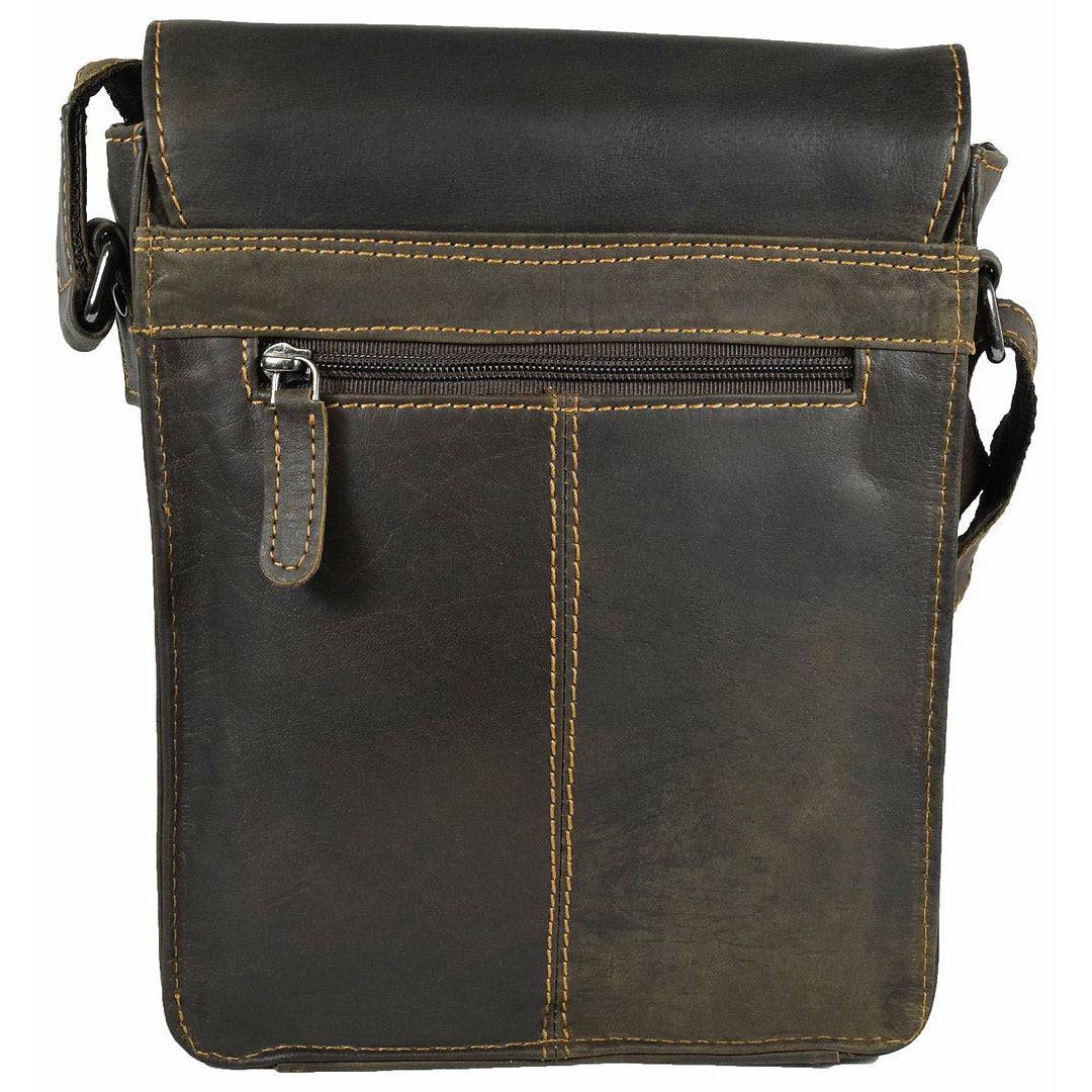 Leather Shoulder Bag Brown - Toronto - Greenwood Leather