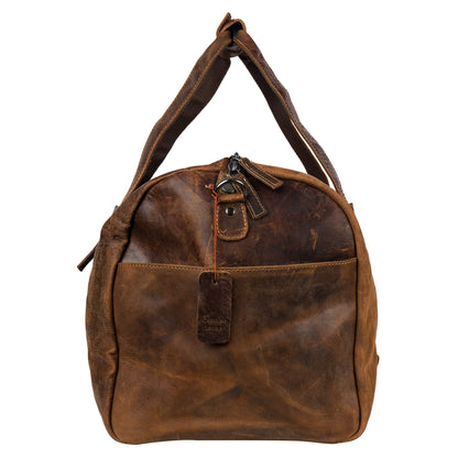 Leather Overnight Duffle Bag Montreal - Sandal - Greenwood Leather